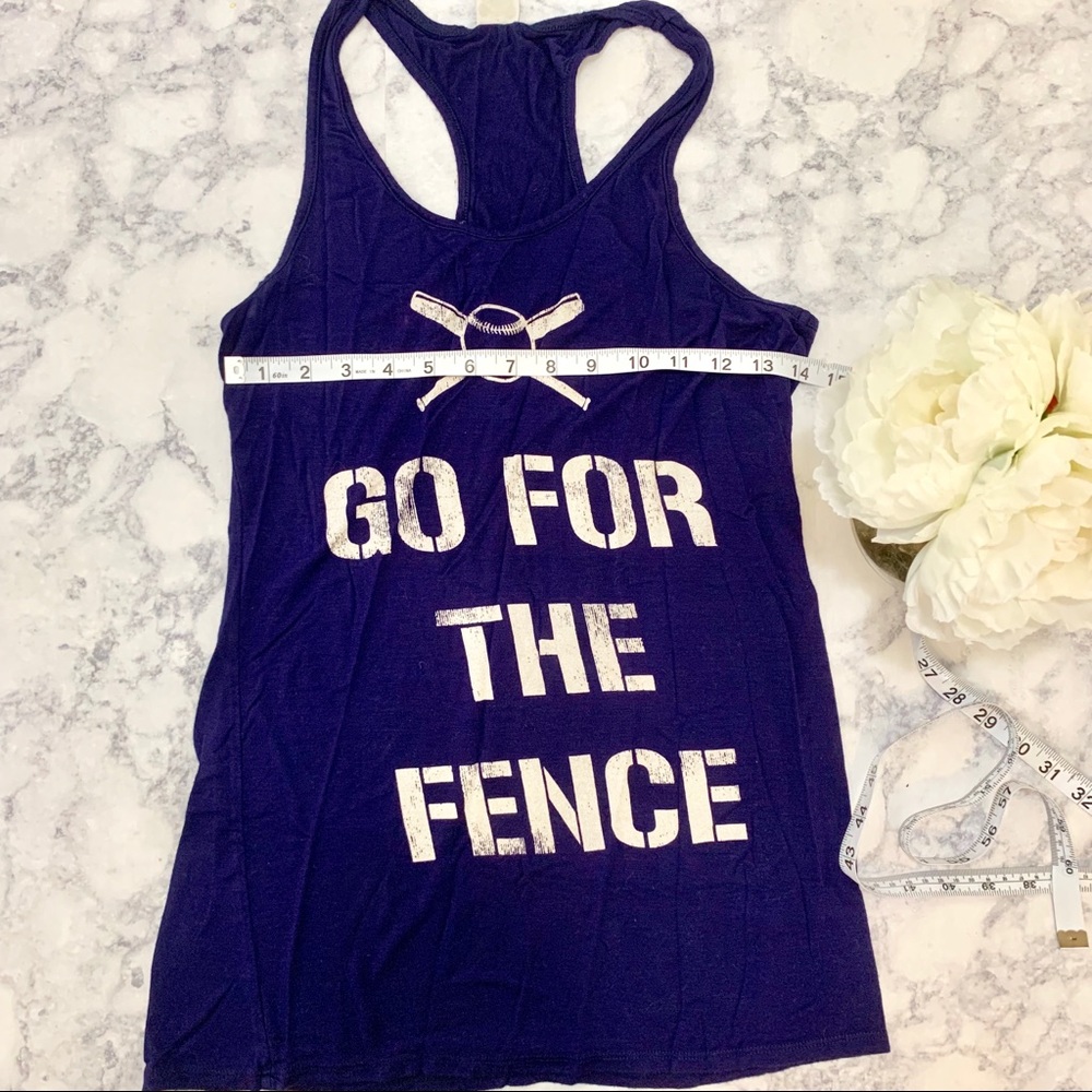 M tank baseball color bear sleeveless top